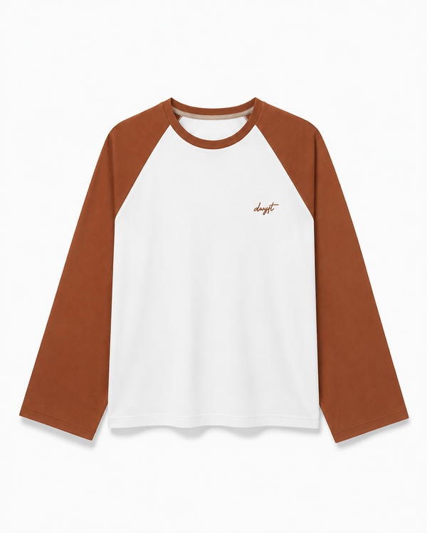 Raglan Waffle Brown T-Shirt