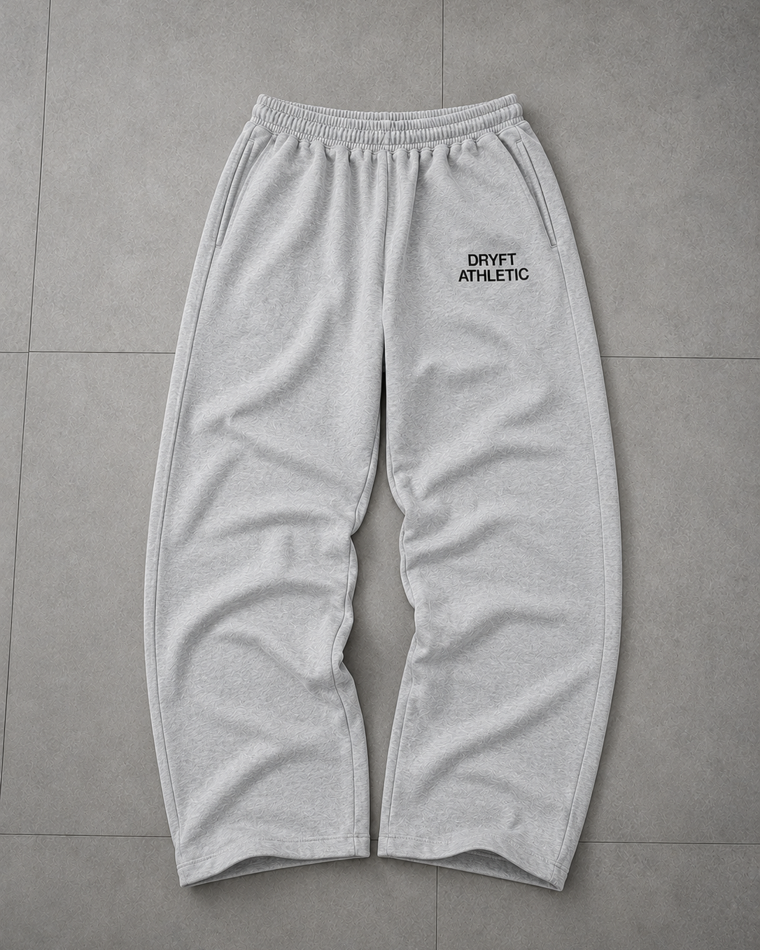 DRYFT Athletic Wide Leg Sweatpants — Ash Grey