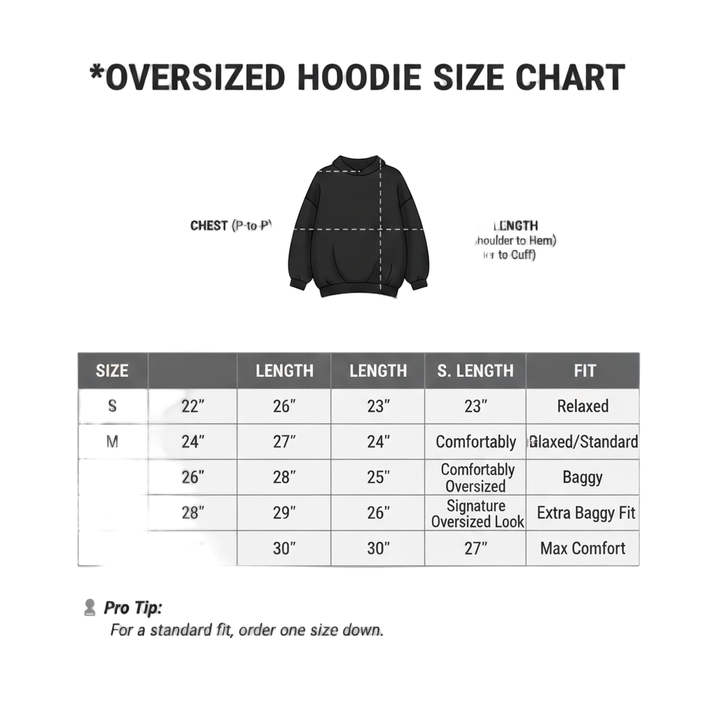 The Essential Black Oversized Hoodie | Premium Heavyweight Blank