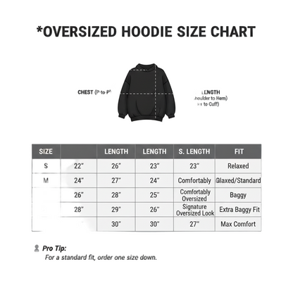 The Essential Black Oversized Hoodie | Premium Heavyweight Blank