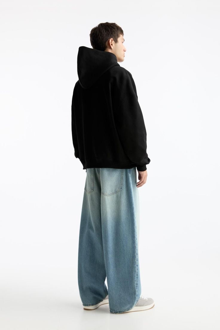 The Essential Black Oversized Hoodie | Premium Heavyweight Blank
