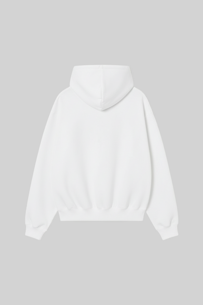 The Essential White Aesthetic Hoodie | Ultra-Heavy 350 GSM Cotton Fleece