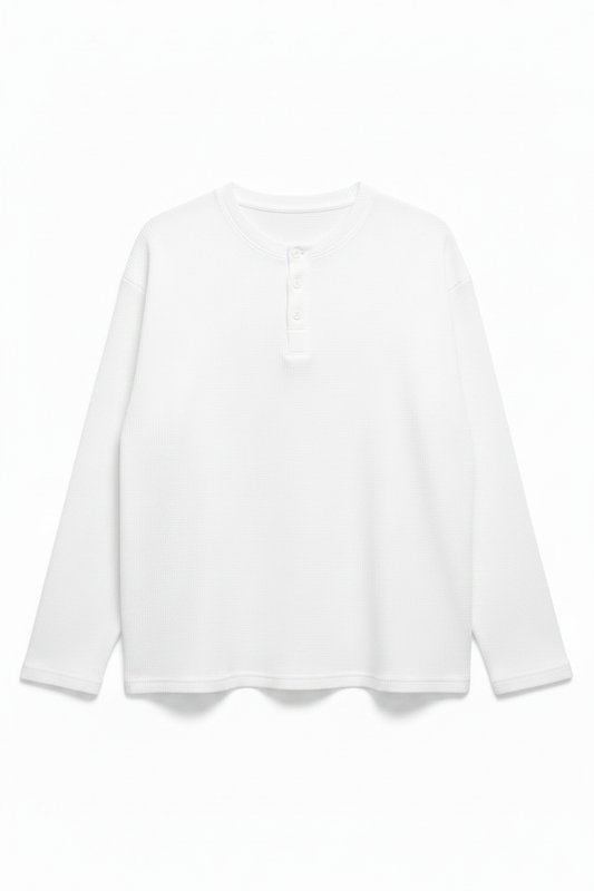 White Henley Ghost Mockup